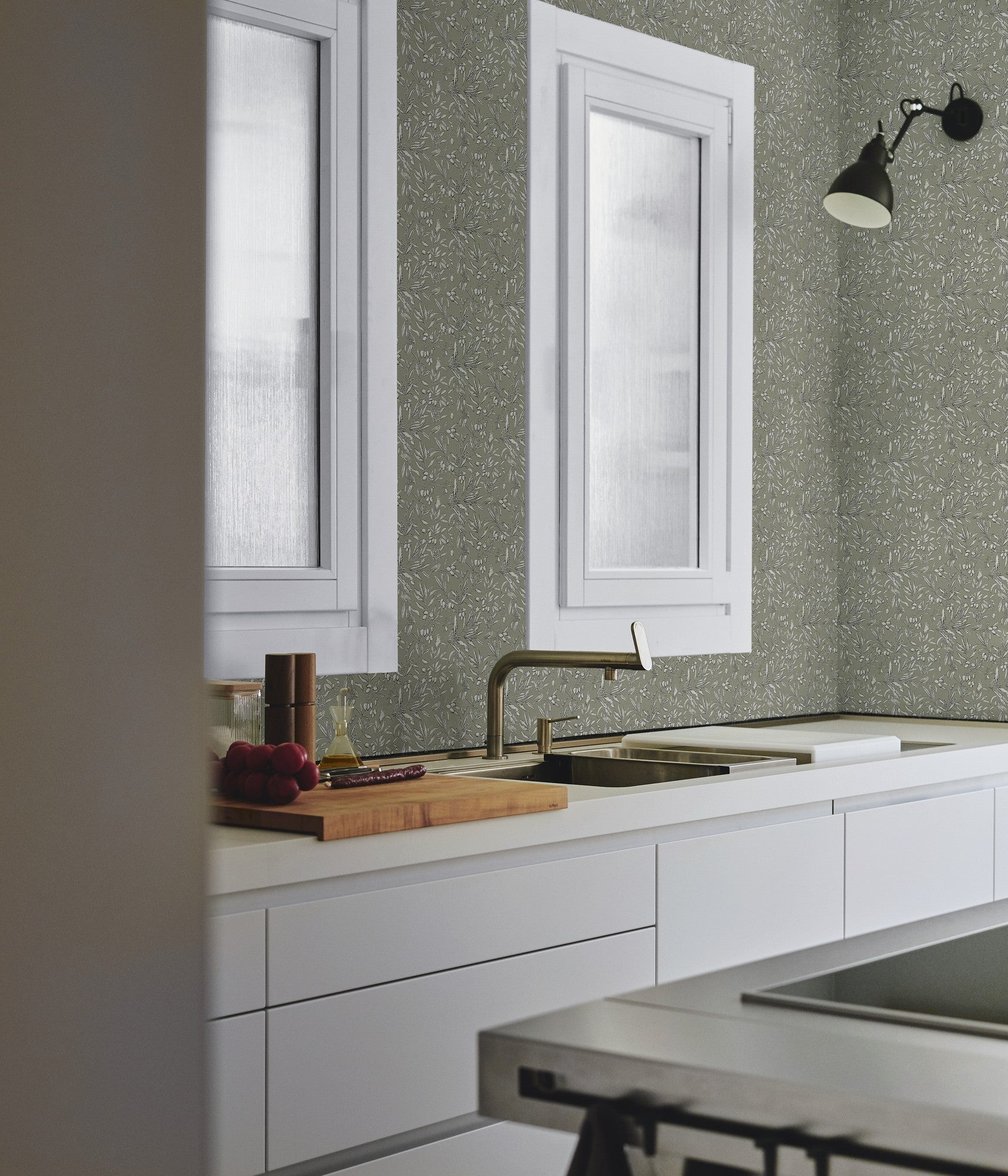 A00502 Aceituna Wild Green Olivar Wallpaper by Coordonné