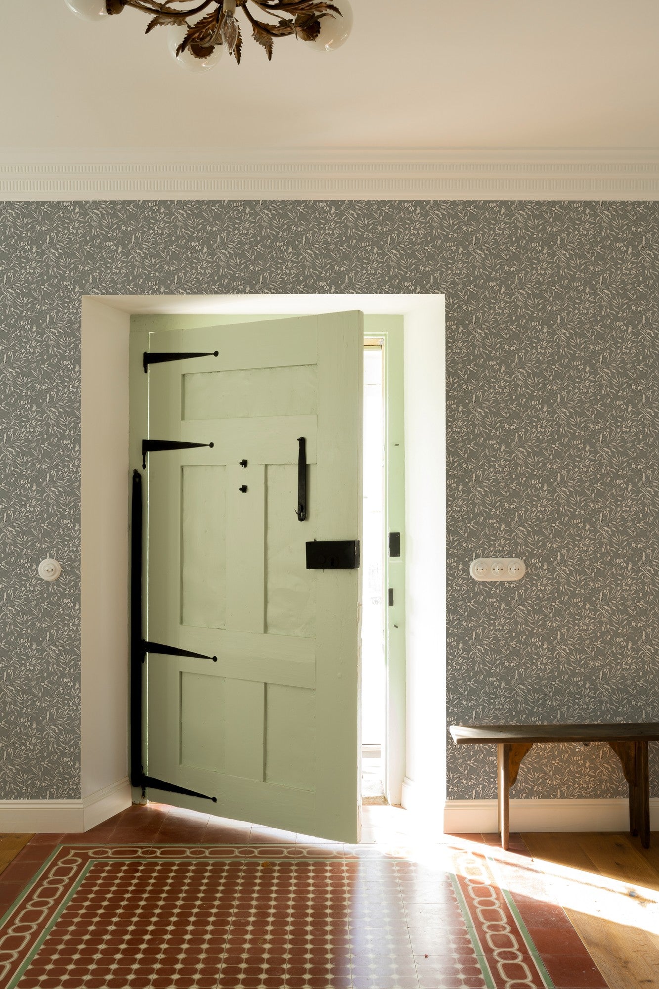 A00502 Aceituna Wild Green Olivar Wallpaper by Coordonné