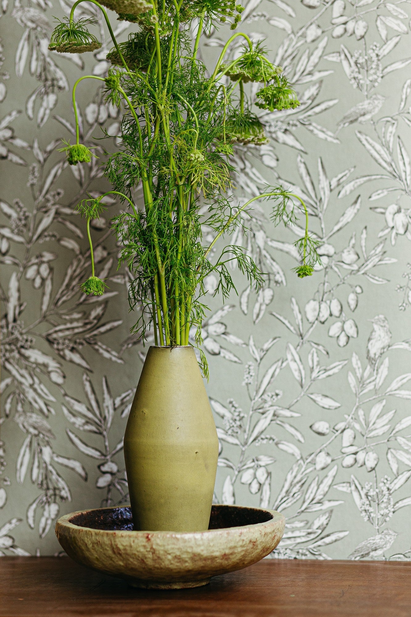 A00505 Aceituna Rice Beige Olivar Wallpaper by Coordonné