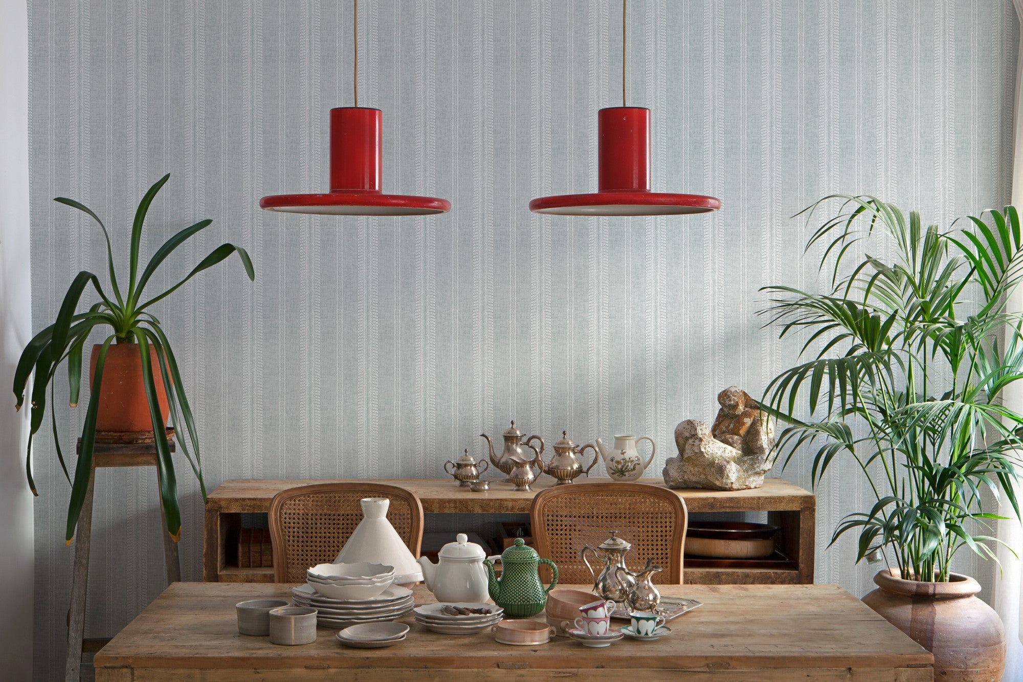 A00507 Costura Plata Olivar Wallpaper by Coordonné