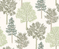 Arboleda Wild Green Olivar Wallpaper by Coordonné