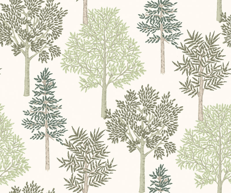A00513 Arboleda Wild Green Olivar Wallpaper by Coordonné