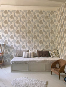 A00514 Arboleda Leather Brown Olivar Wallpaper by Coordonné