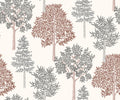 Arboleda Terracotta Olivar Wallpaper by Coordonné