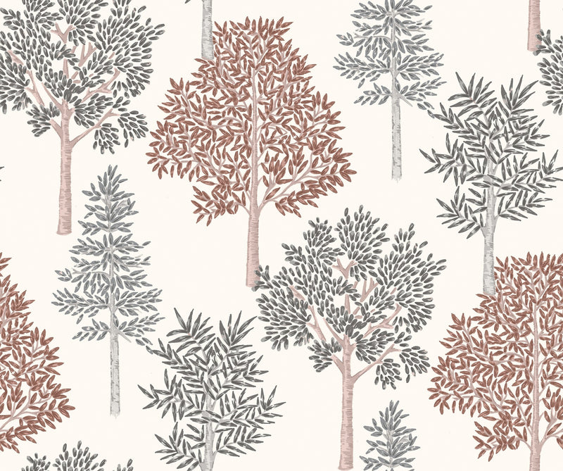 A00515 Arboleda Terracotta Olivar Wallpaper by Coordonné