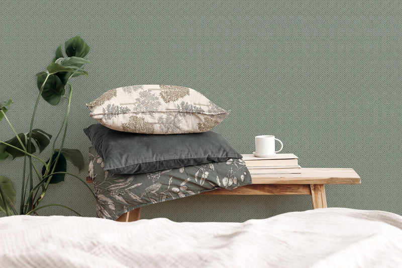 A00520 Sisal Celadon Olivar Wallpaper by Coordonné