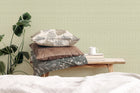 A00521 Sisal Wild Green Olivar Wallpaper by Coordonné