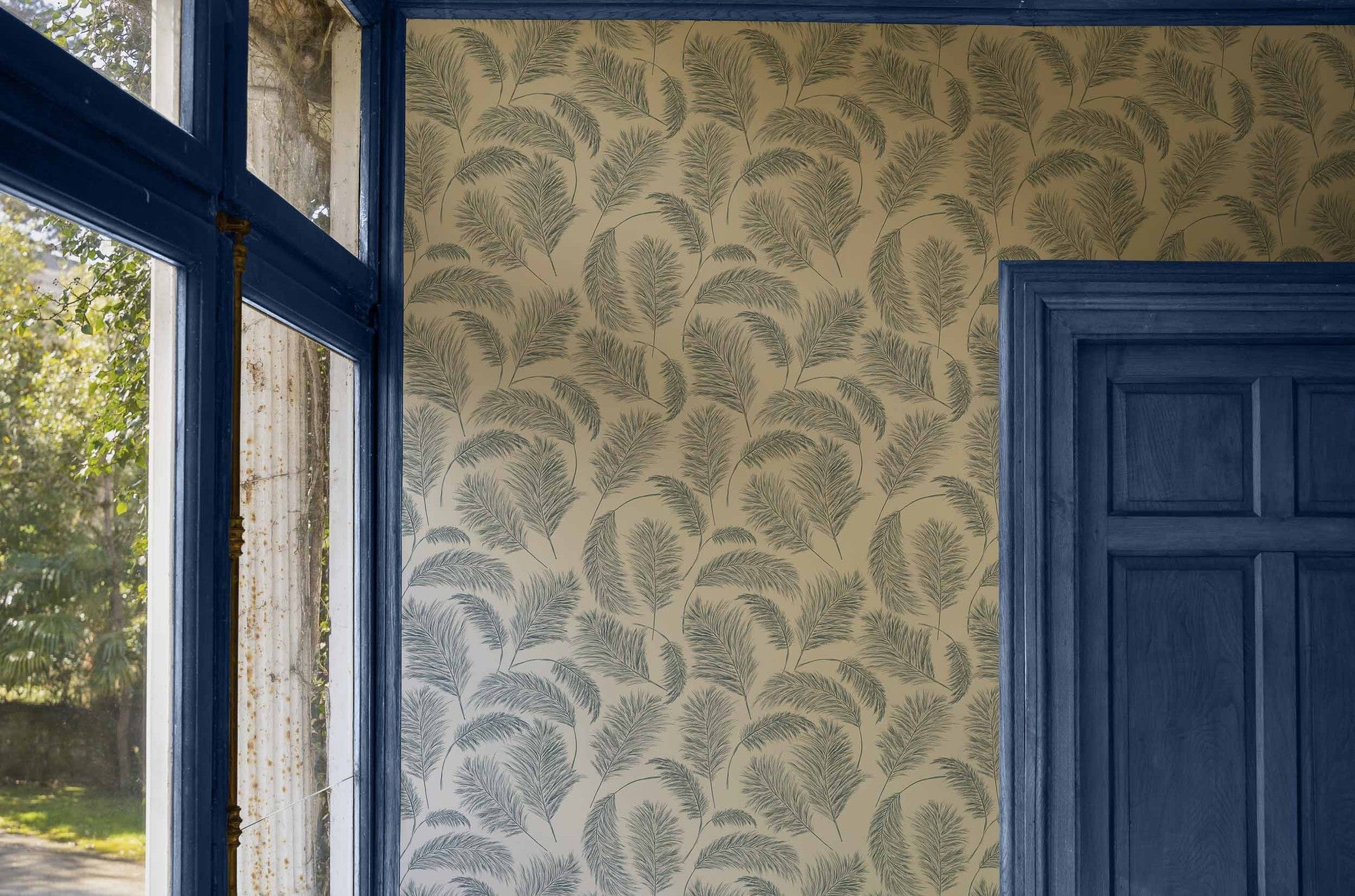 A00524 Plumero Barcelona Olivar Wallpaper by Coordonné