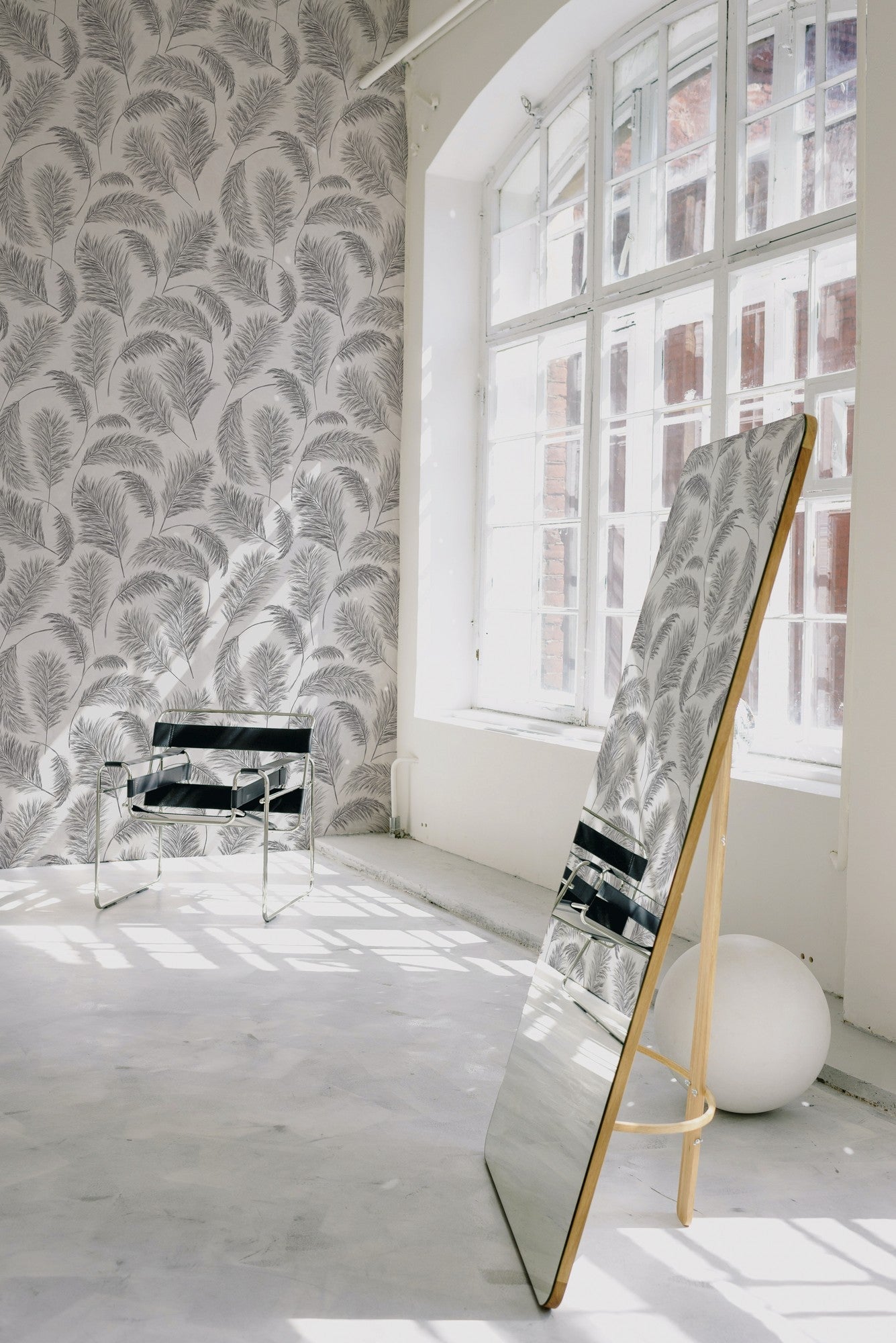 A00525 Plumero Plata Olivar Wallpaper by Coordonné