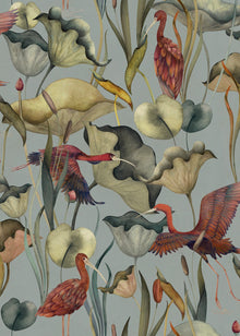 A00601 Humedales Sky Blue Lur Wallpaper by Coordonné