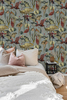 A00601 Humedales Sky Blue Lur Wallpaper by Coordonné