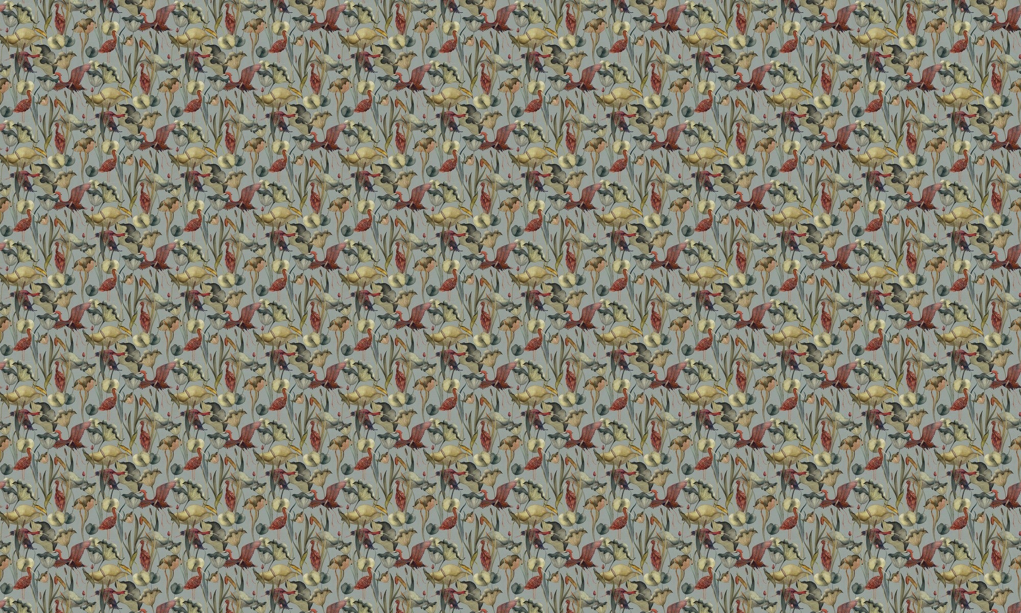 A00601 Humedales Sky Blue Lur Wallpaper by Coordonné