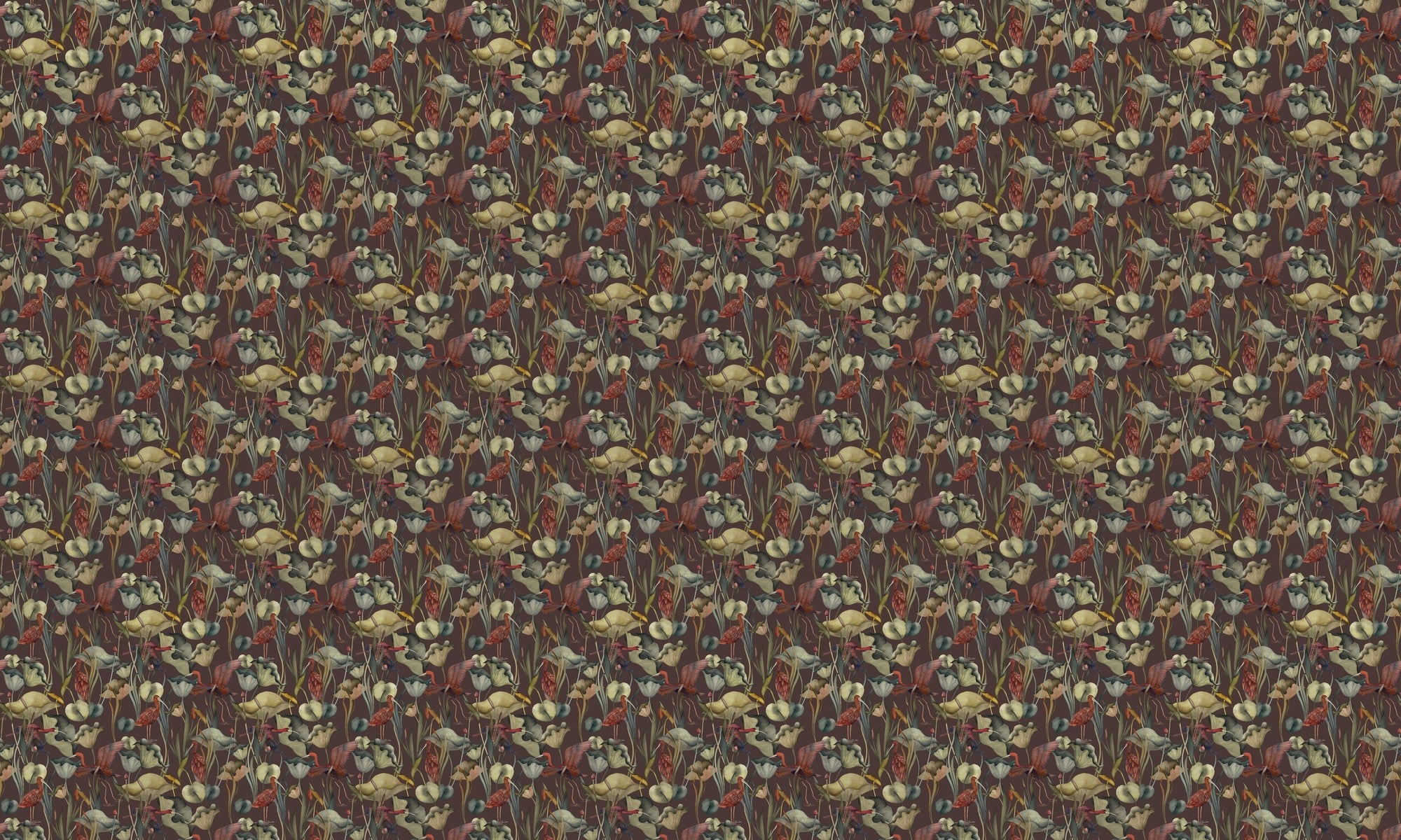 A00602 Humedales Chocolate Lur Wallpaper by Coordonné