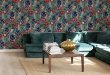 A00603 Jardín Rojo Mint Lur Wallpaper by Coordonné