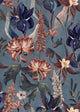 Jardín Rojo Indigo Lur Wallpaper by Coordonné