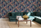 A00604 Jardín Rojo Indigo Lur Wallpaper by Coordonné