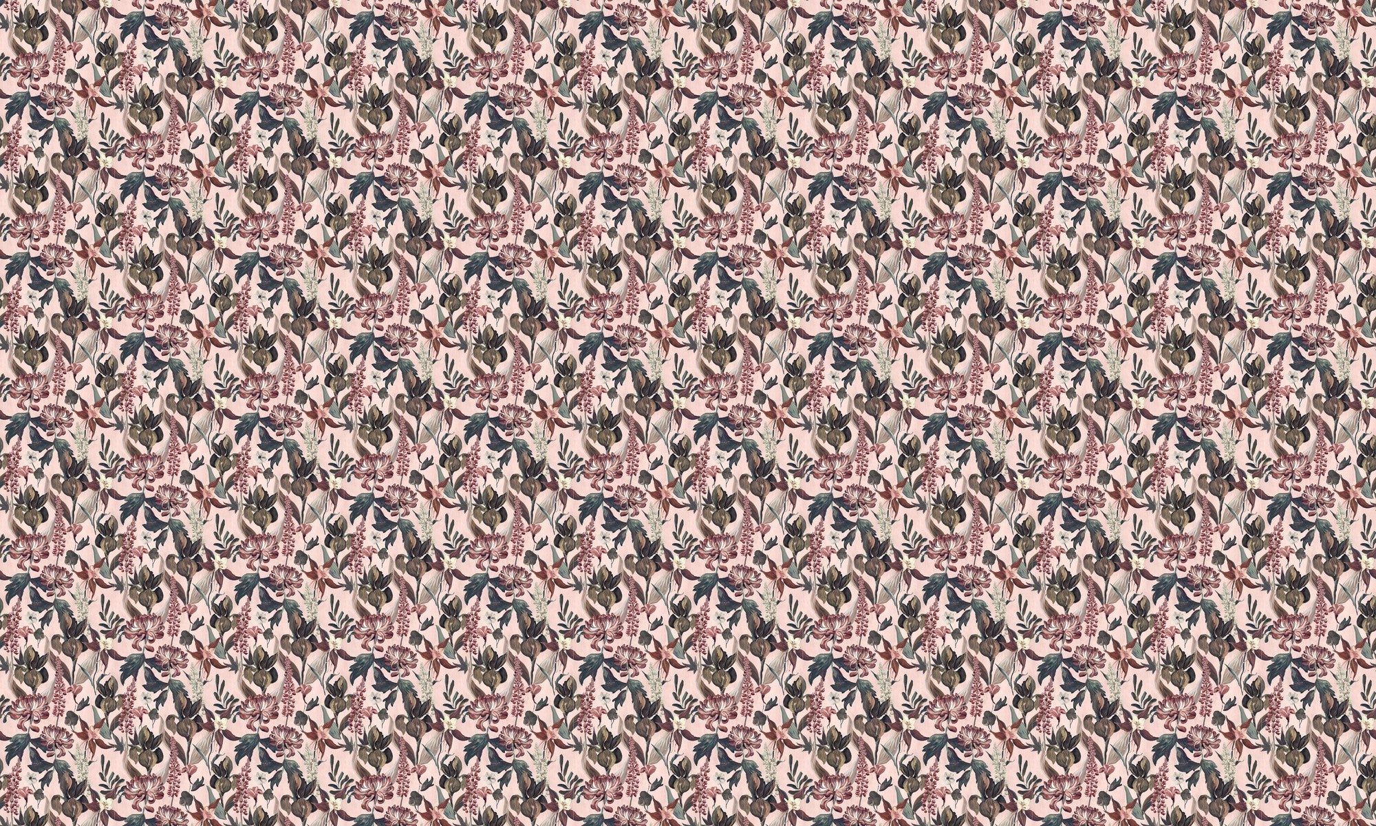 A00605 Jardín Rojo Pink Lur Wallpaper by Coordonné
