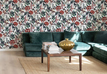 A00606 Jardín Rojo Swan Lur Wallpaper by Coordonné