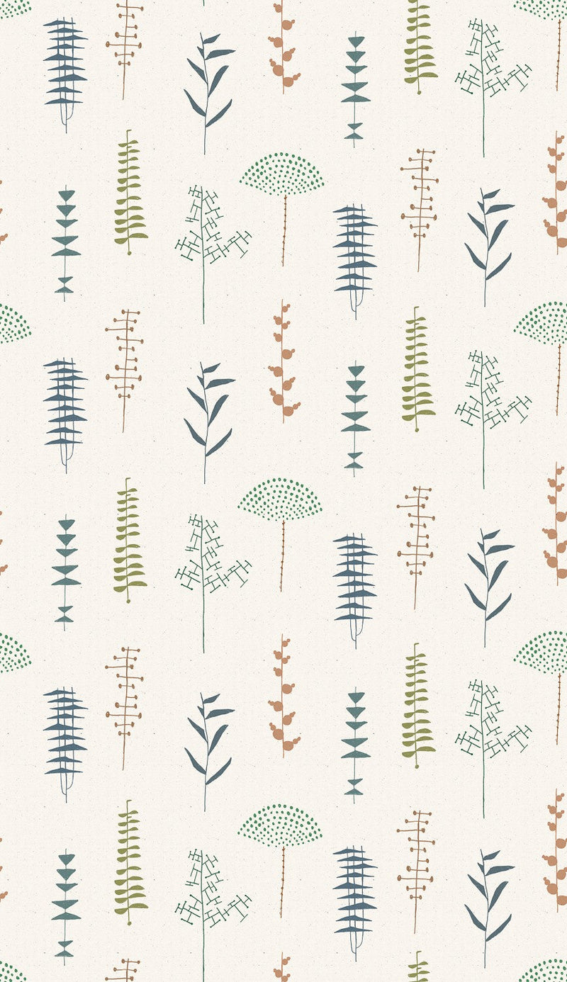 A00607 Herbario Swan Lur Wallpaper by Coordonné