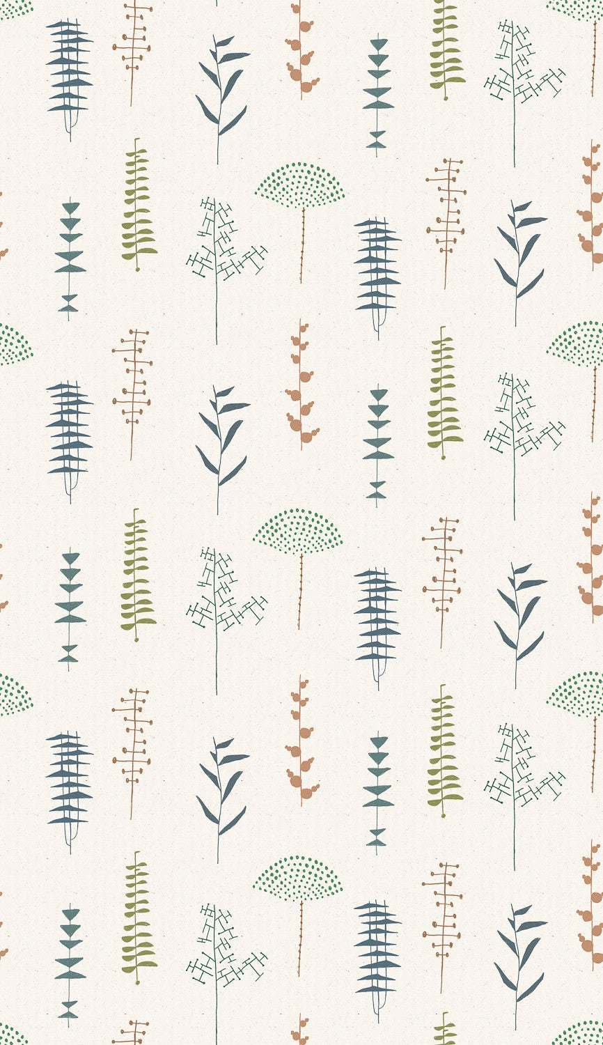 A00607 Herbario Swan Lur Wallpaper by Coordonné