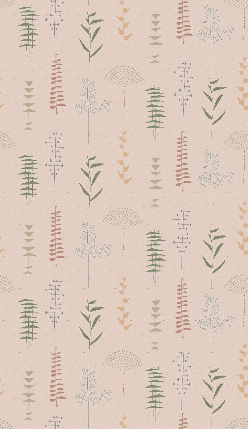 A00608 Herbario Pink Lur Wallpaper by Coordonné
