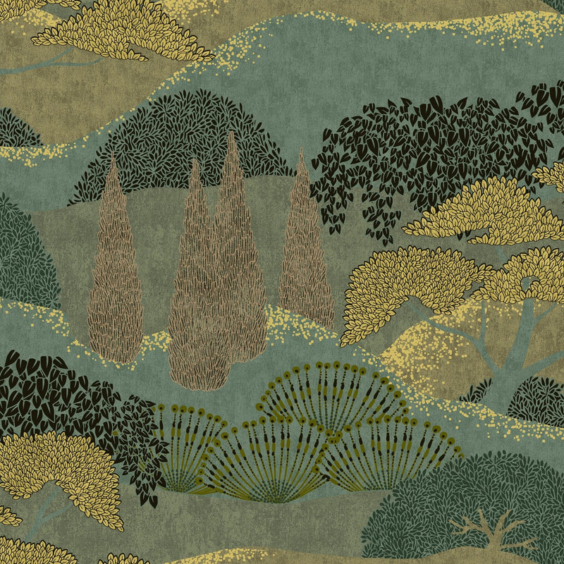 A00621 Jardín Japonés Mint Lur Wallpaper by Coordonné