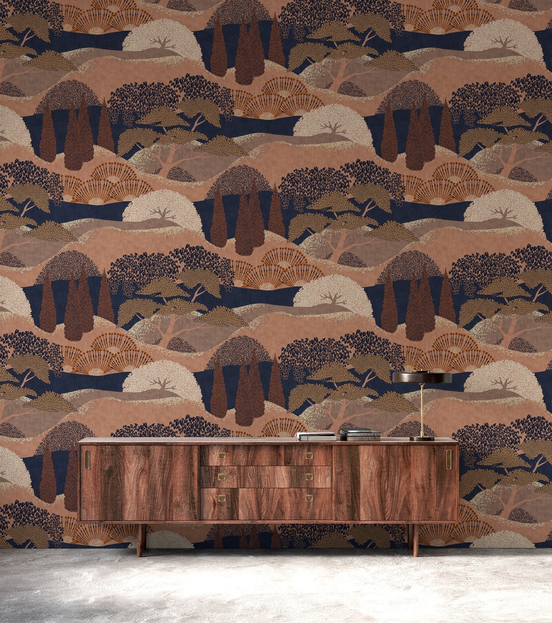 A00622 Jardín Japonés Cinnamon Lur Wallpaper by Coordonné