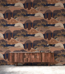 A00622 Jardín Japonés Cinnamon Lur Wallpaper by Coordonné
