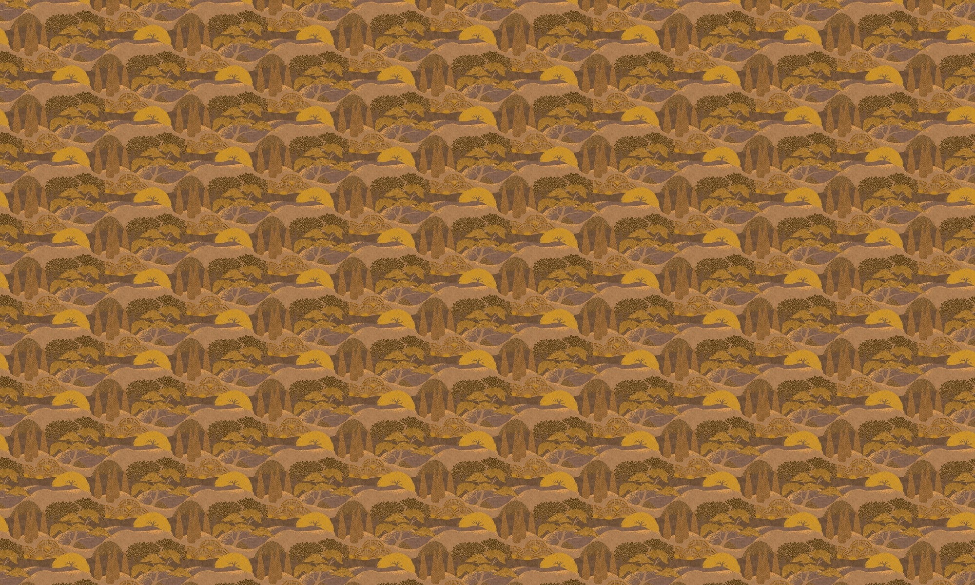 A00623 Jardín Japonés Curry Lur Wallpaper by Coordonné