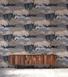 A00624 Jardín Japonés Indigo Lur Wallpaper by Coordonné