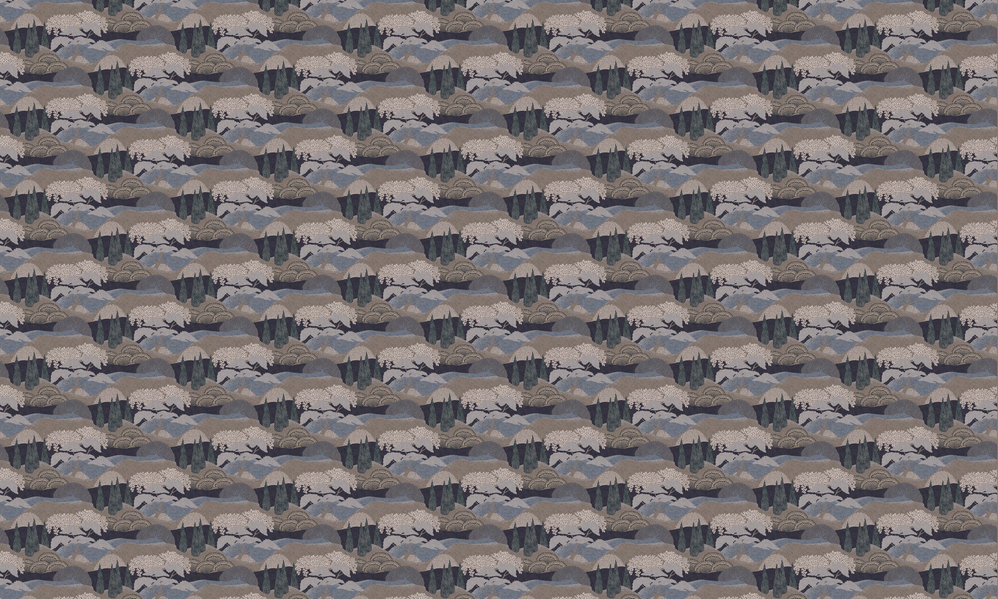 A00624 Jardín Japonés Indigo Lur Wallpaper by Coordonné