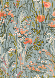 A00627 Pradera Aqua Lur Wallpaper by Coordonné