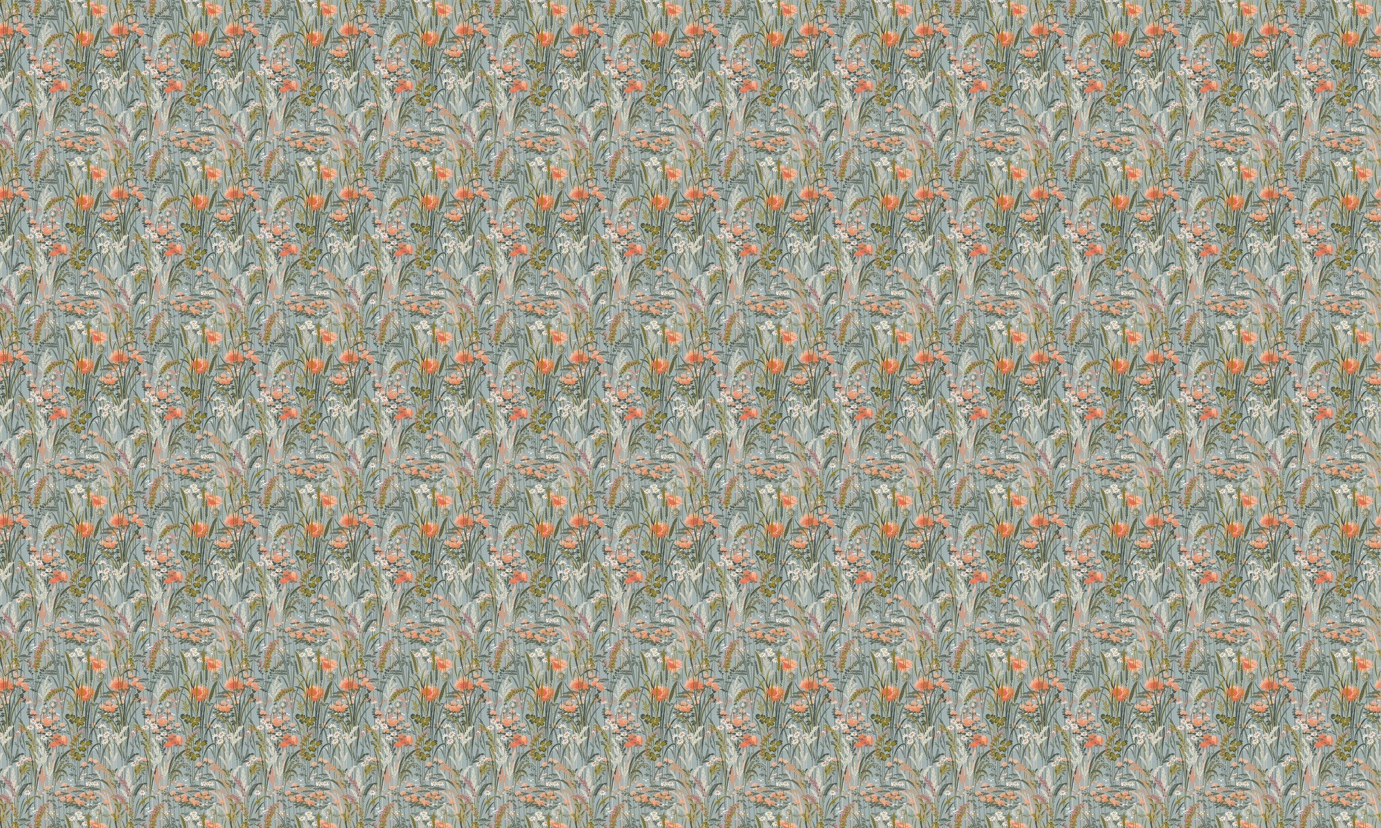 A00627 Pradera Aqua Lur Wallpaper by Coordonné