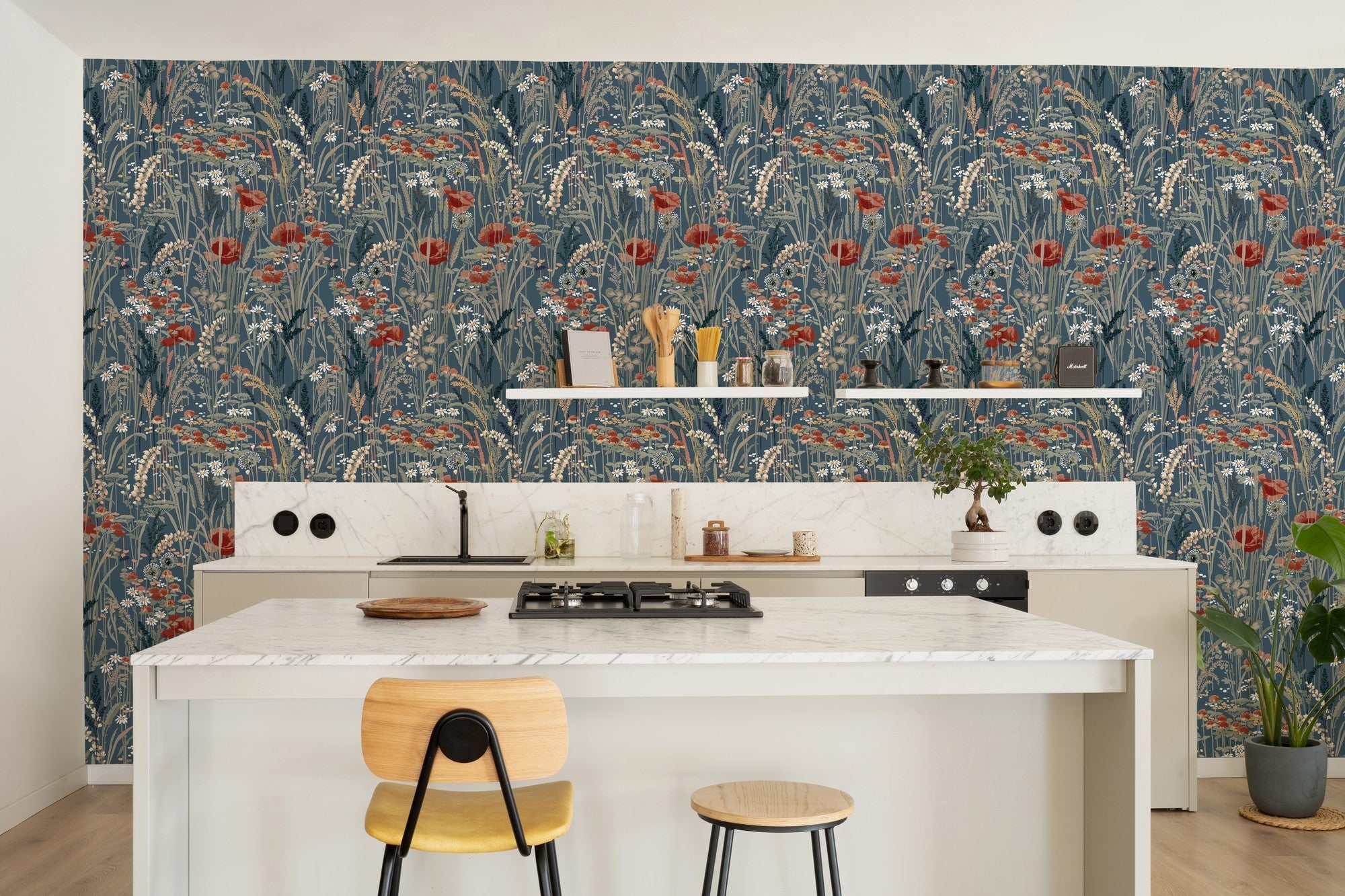 A00628 Pradera Indigo Lur Wallpaper by Coordonné