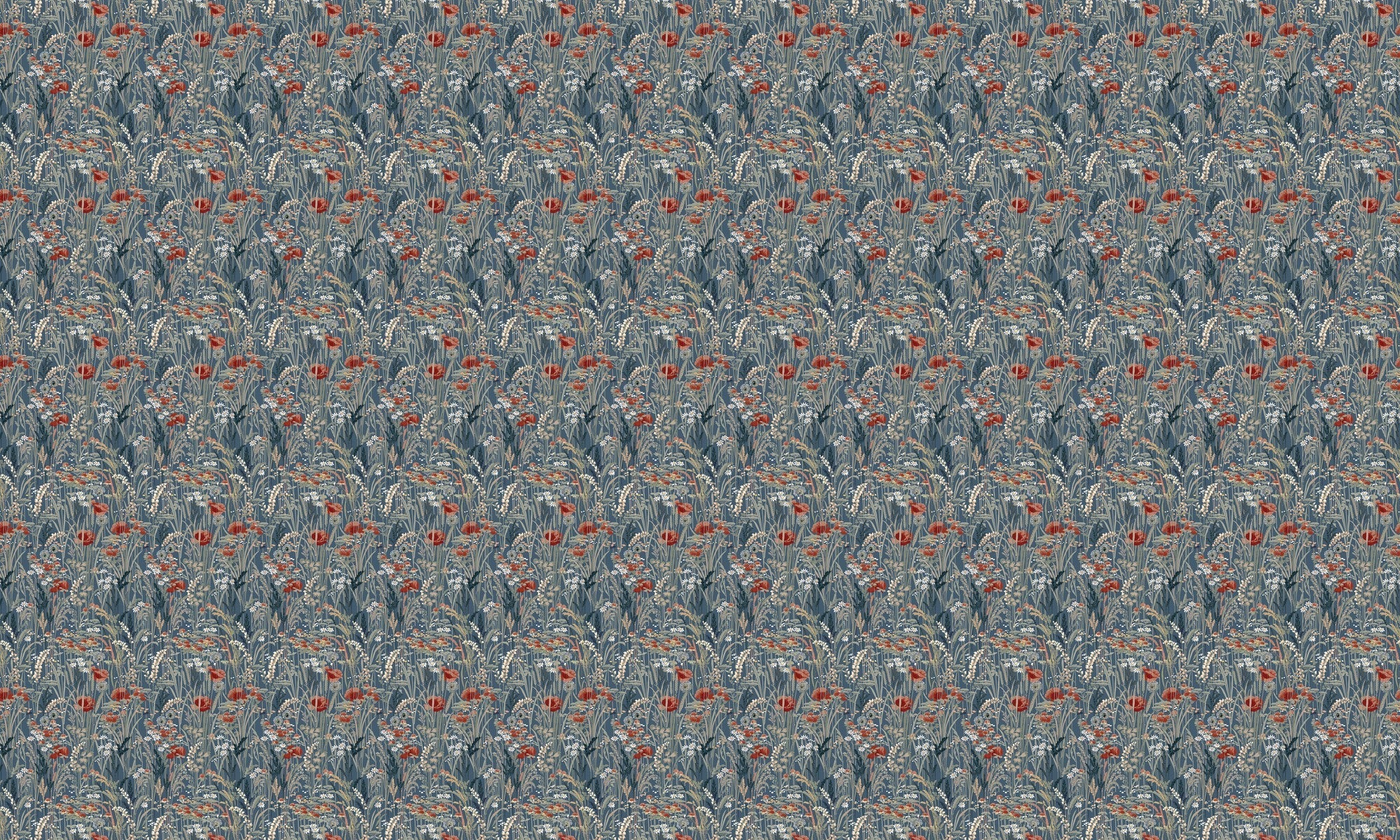 A00628 Pradera Indigo Lur Wallpaper by Coordonné