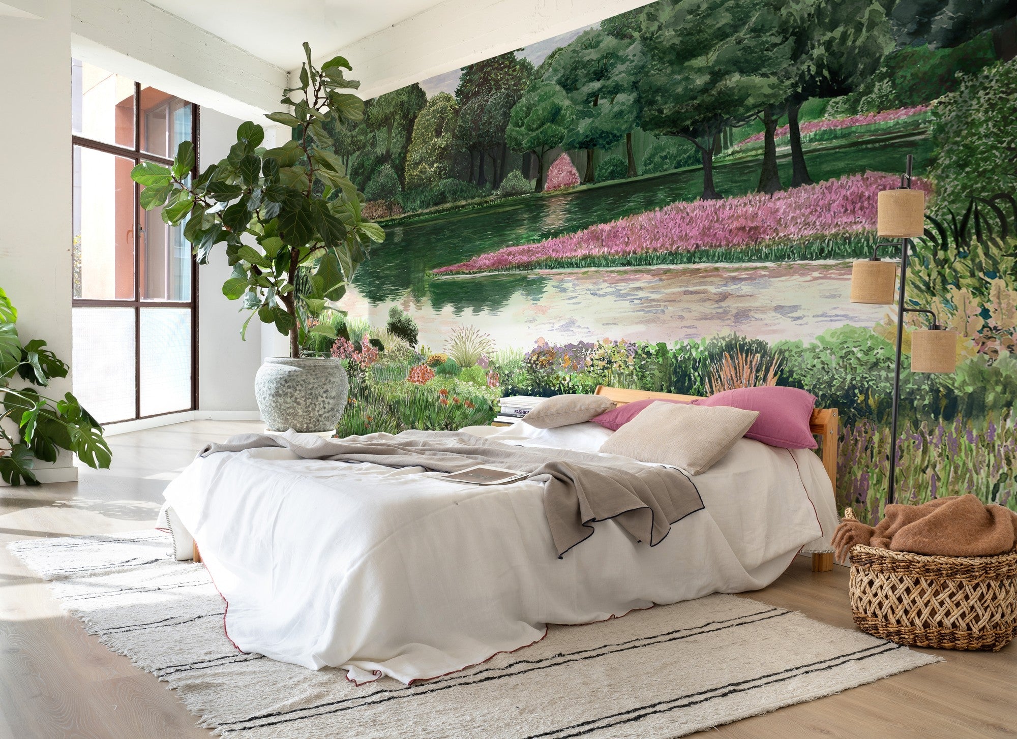 A00640 Jardín del Espejo Spring Lur Mural by Coordonné