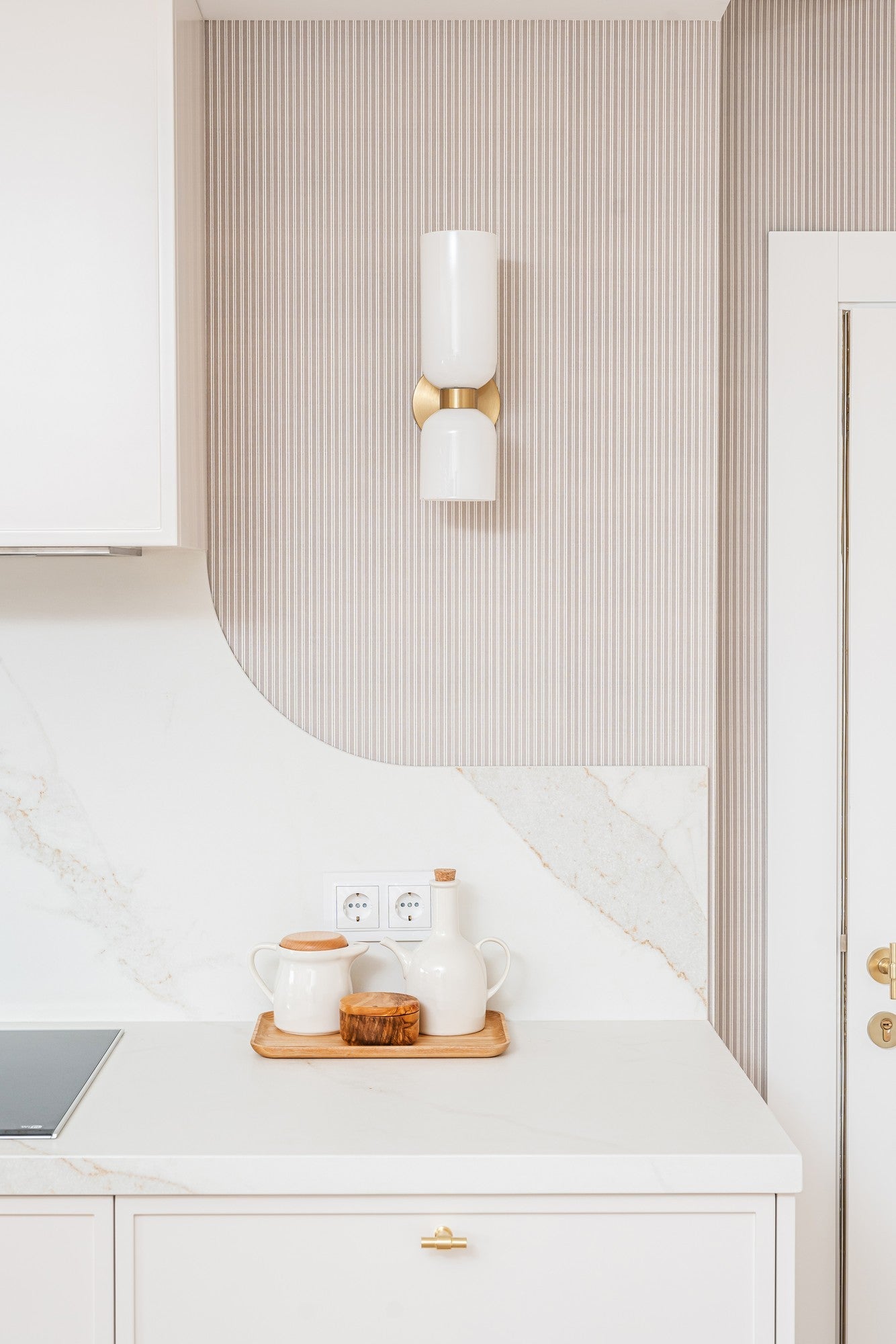 A00714 Stripe 0,7 Yeso Stripes & Checks Wallpaper by Coordonné