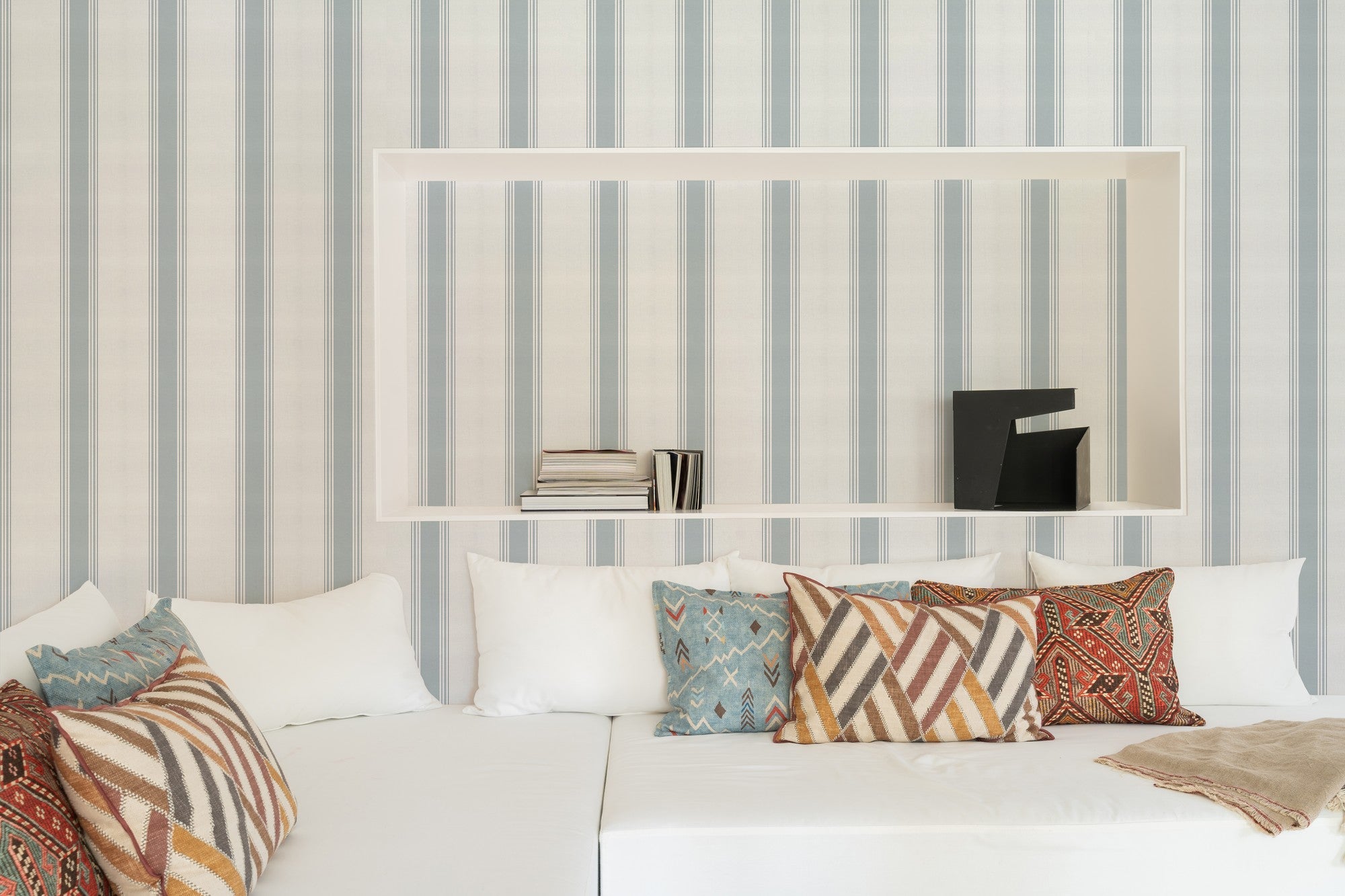 A00729 Stripe 5 Príncipe Stripes & Checks Wallpaper by Coordonné