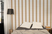 A00730 Stripe 5 Curry Stripes & Checks Wallpaper by Coordonné