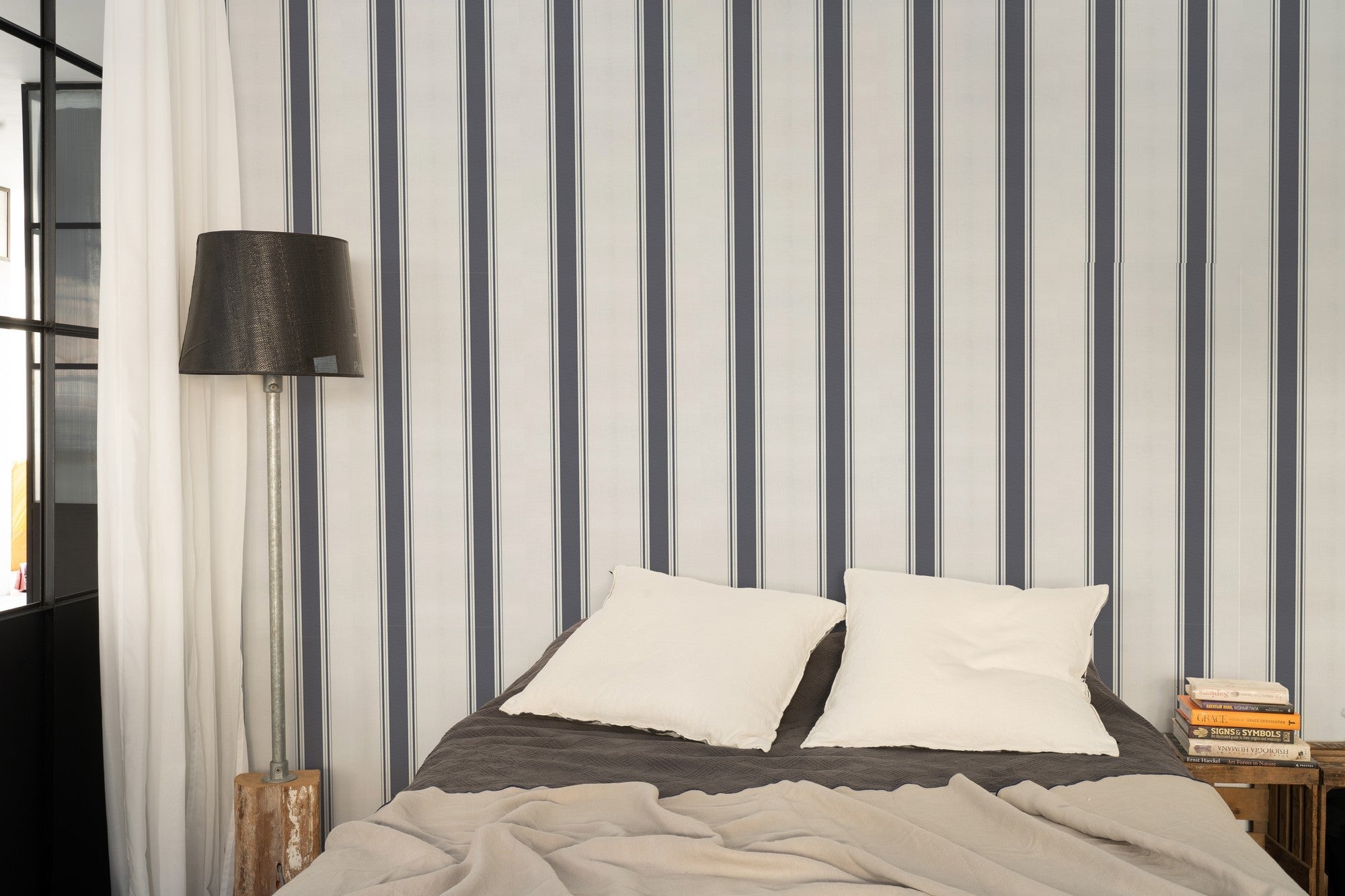 A00735 Stripe 5 Galaxia Stripes & Checks Wallpaper by Coordonné
