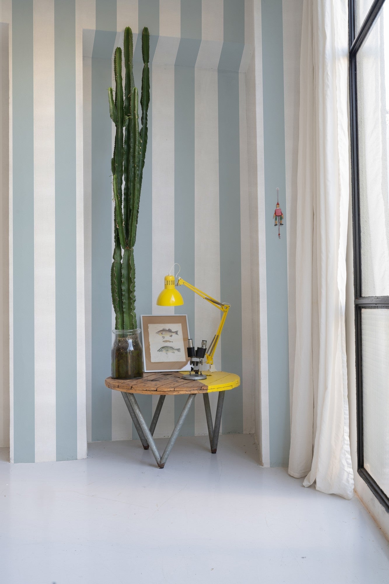 A00738 Stripe 8 Príncipe Stripes & Checks Wallpaper by Coordonné