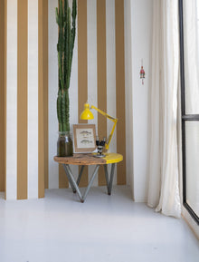 A00739 Stripe 8 Curry Stripes & Checks Wallpaper by Coordonné