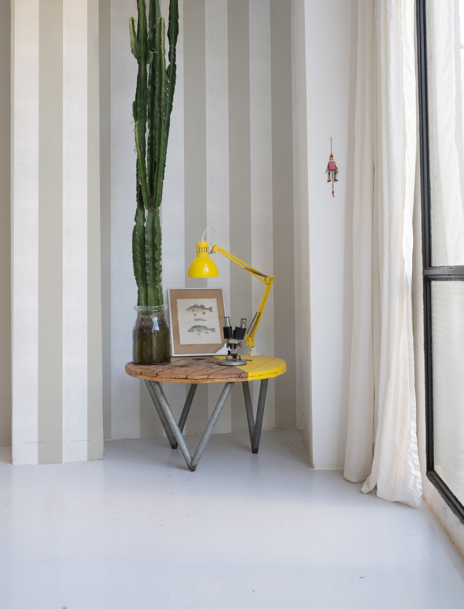 A00741 Stripe 8 Yeso Stripes & Checks Wallpaper by Coordonné