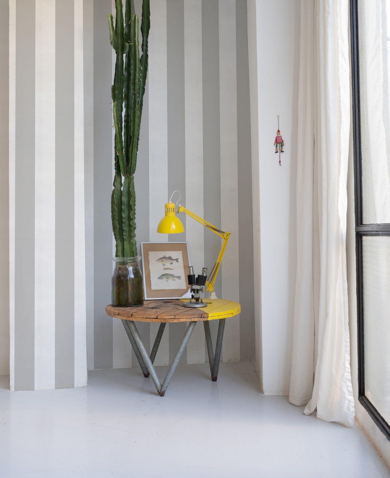 A00743 Stripe 8 Mármol Stripes & Checks Wallpaper by Coordonné