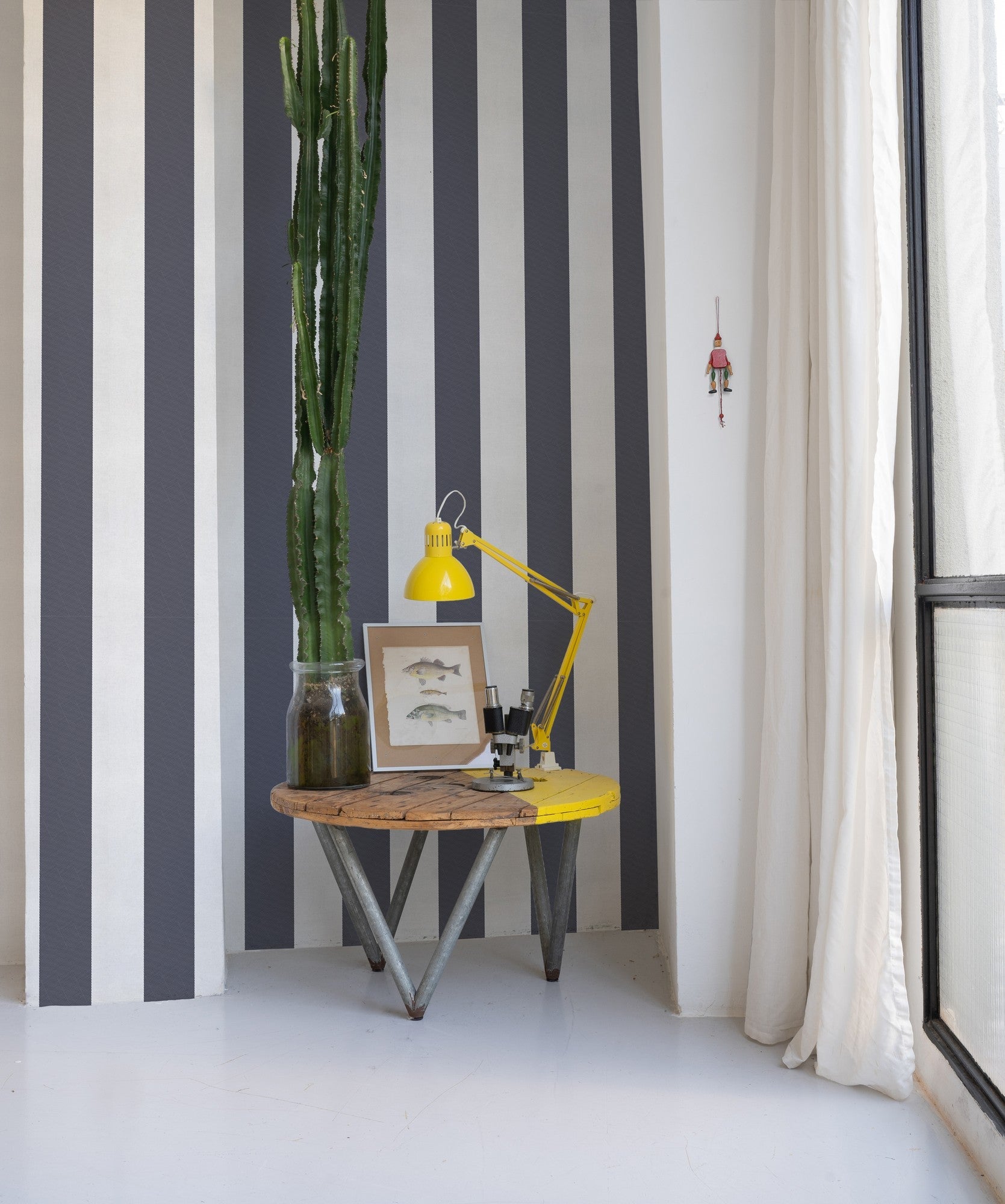 A00744 Stripe 8 Galaxia Stripes & Checks Wallpaper by Coordonné