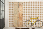 A00748 Check 8 Curry Stripes & Checks Wallpaper by Coordonné