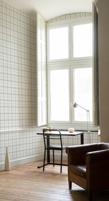 A00755 Check 7 Matcha Stripes & Checks Wallpaper by Coordonné