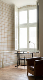 A00757 Check 7 Curry Stripes & Checks Wallpaper by Coordonné