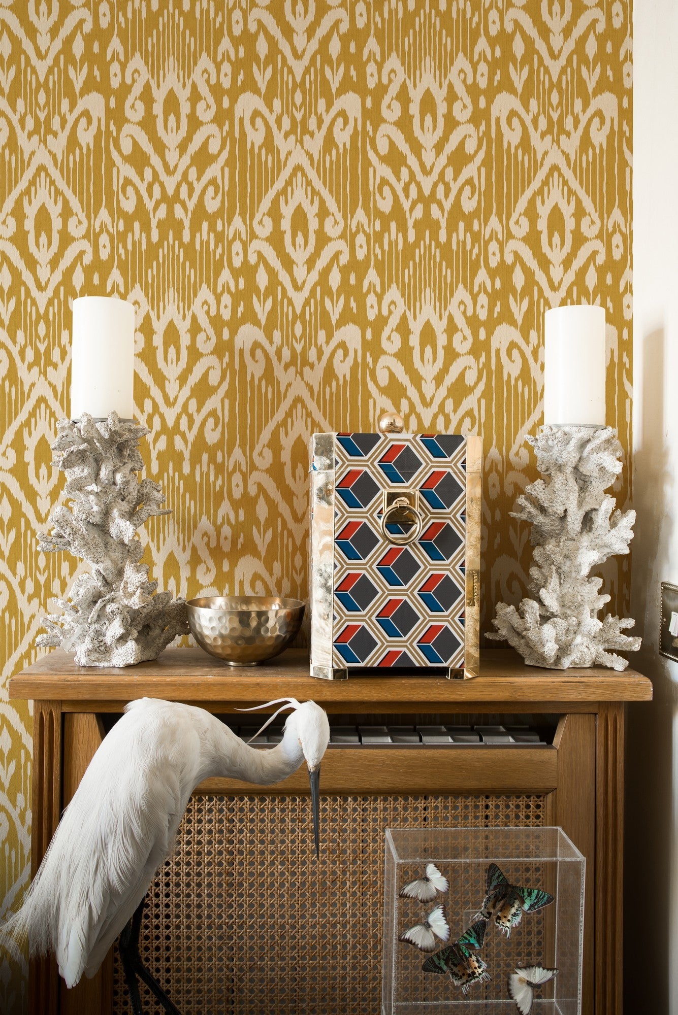 A00802 Padmasalis Mustard Ikart Wallpaper by Coordonné