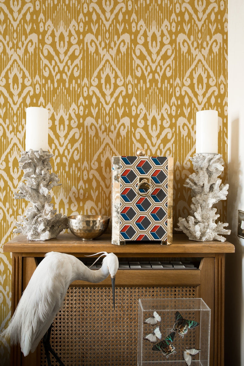 A00802 Padmasalis Mustard Ikart Wallpaper by Coordonné